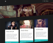 Oblique Free Dark WordPress Magazine Theme